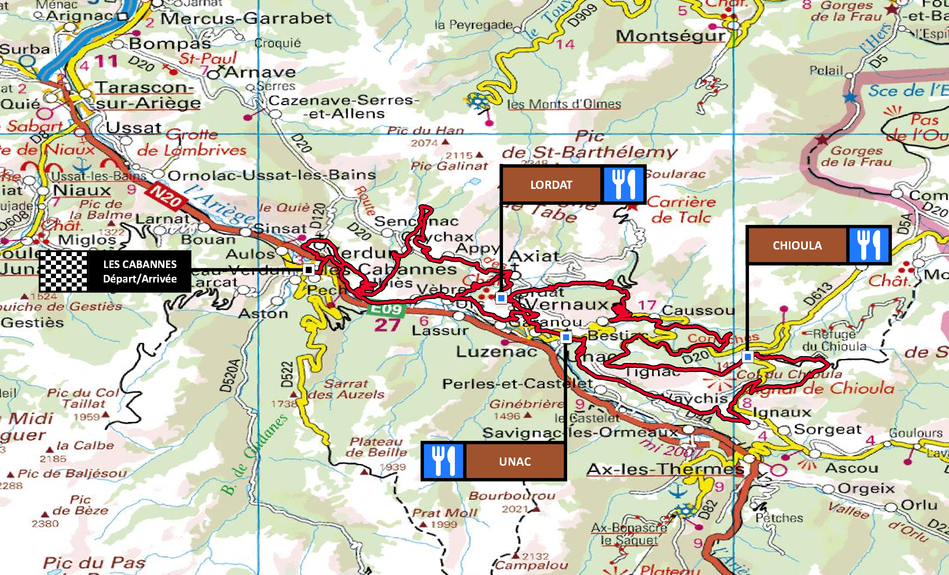 Carte Ariégeoise VTT 2022